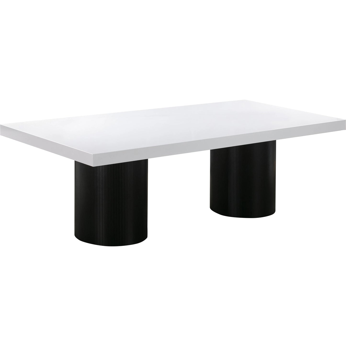 001 SI-1984137 | Primary Silo | Nova Dining Table by TOV Furniture in black, white. Made from mdf in a modern style.