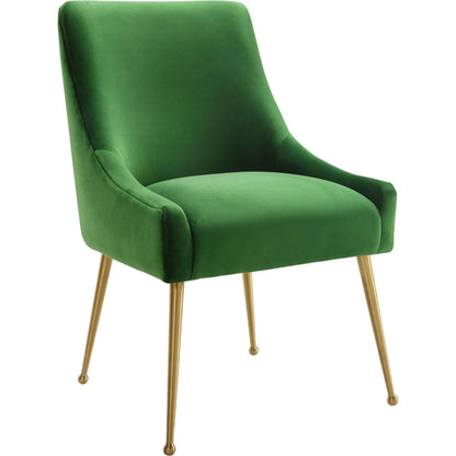 Beatrix Side Chair by TOV Furniture. Made from velvet in a modern style.