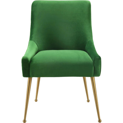 Beatrix Side Chair by TOV Furniture. Made from velvet in a modern style.