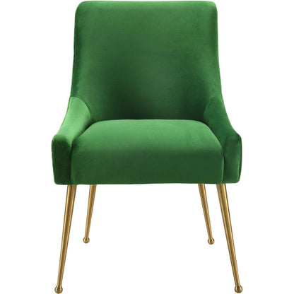 Beatrix Side Chair by TOV Furniture. Made from velvet in a modern style.