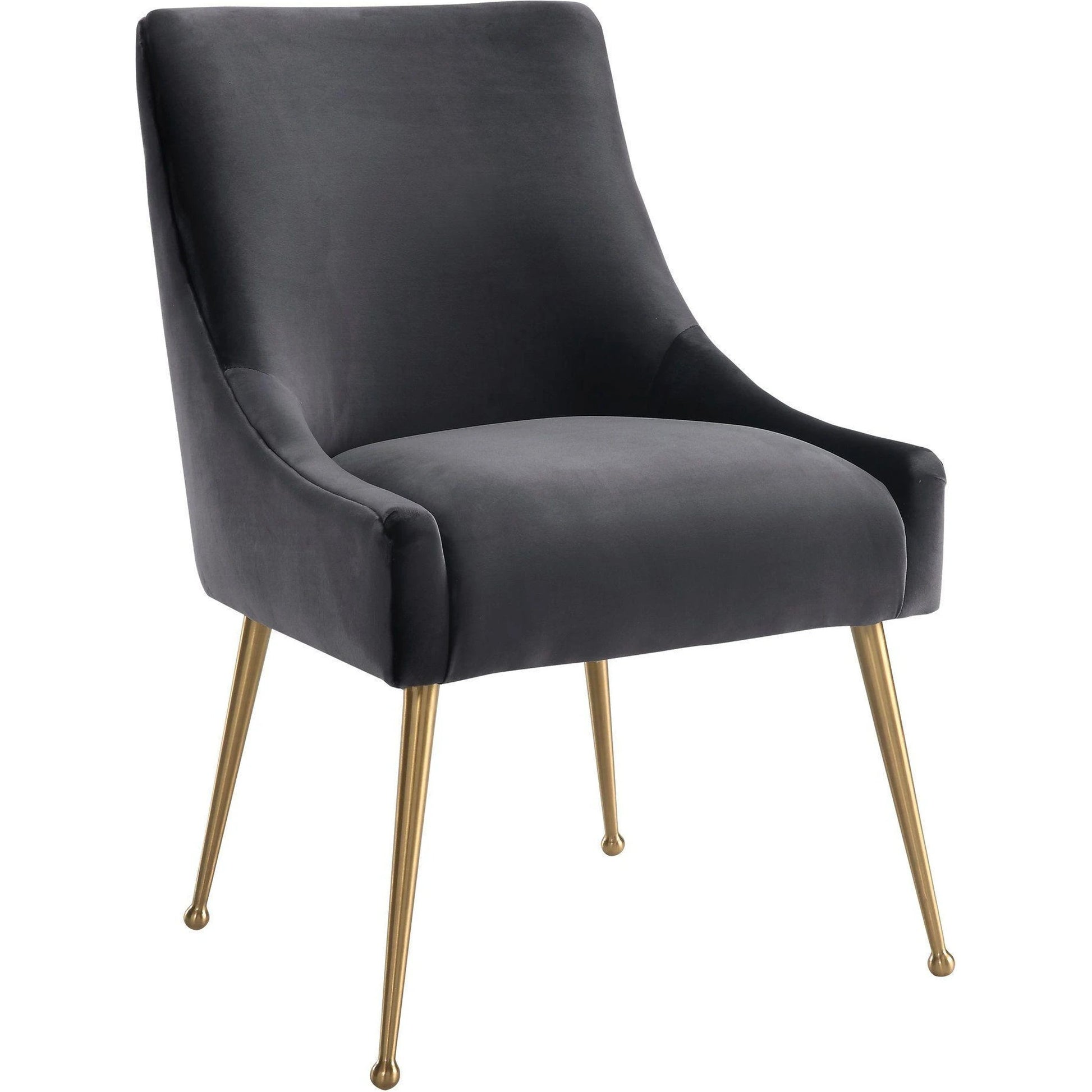 Beatrix Side Chair by TOV Furniture. Made from velvet in a modern style.