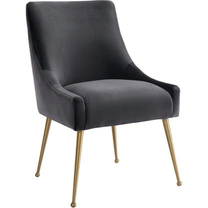 Beatrix Side Chair by TOV Furniture. Made from velvet in a modern style.