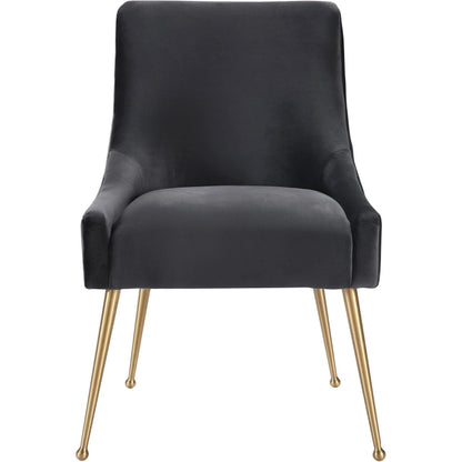 Beatrix Side Chair by TOV Furniture. Made from velvet in a modern style.