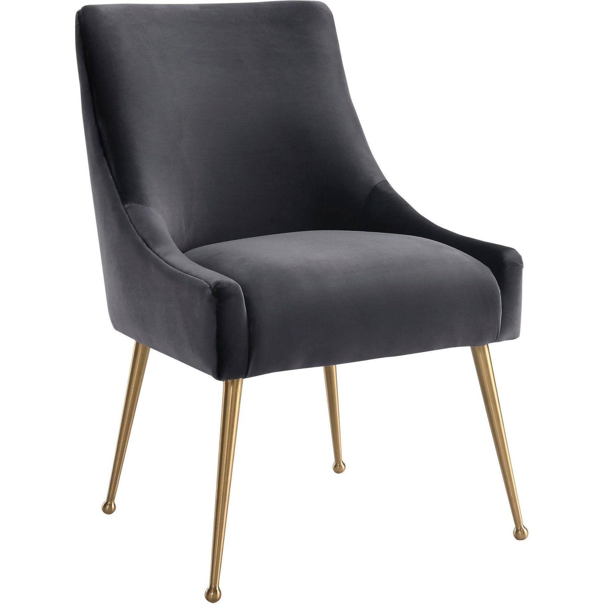 Beatrix Side Chair by TOV Furniture. Made from velvet in a modern style.