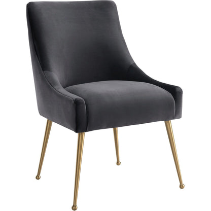 Beatrix Side Chair by TOV Furniture. Made from velvet in a modern style.