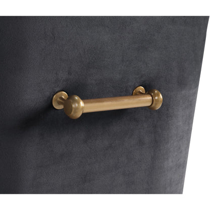 Beatrix Side Chair by TOV Furniture. Made from velvet in a modern style.