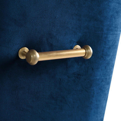 Beatrix Side Chair by TOV Furniture. Made from velvet in a modern style.