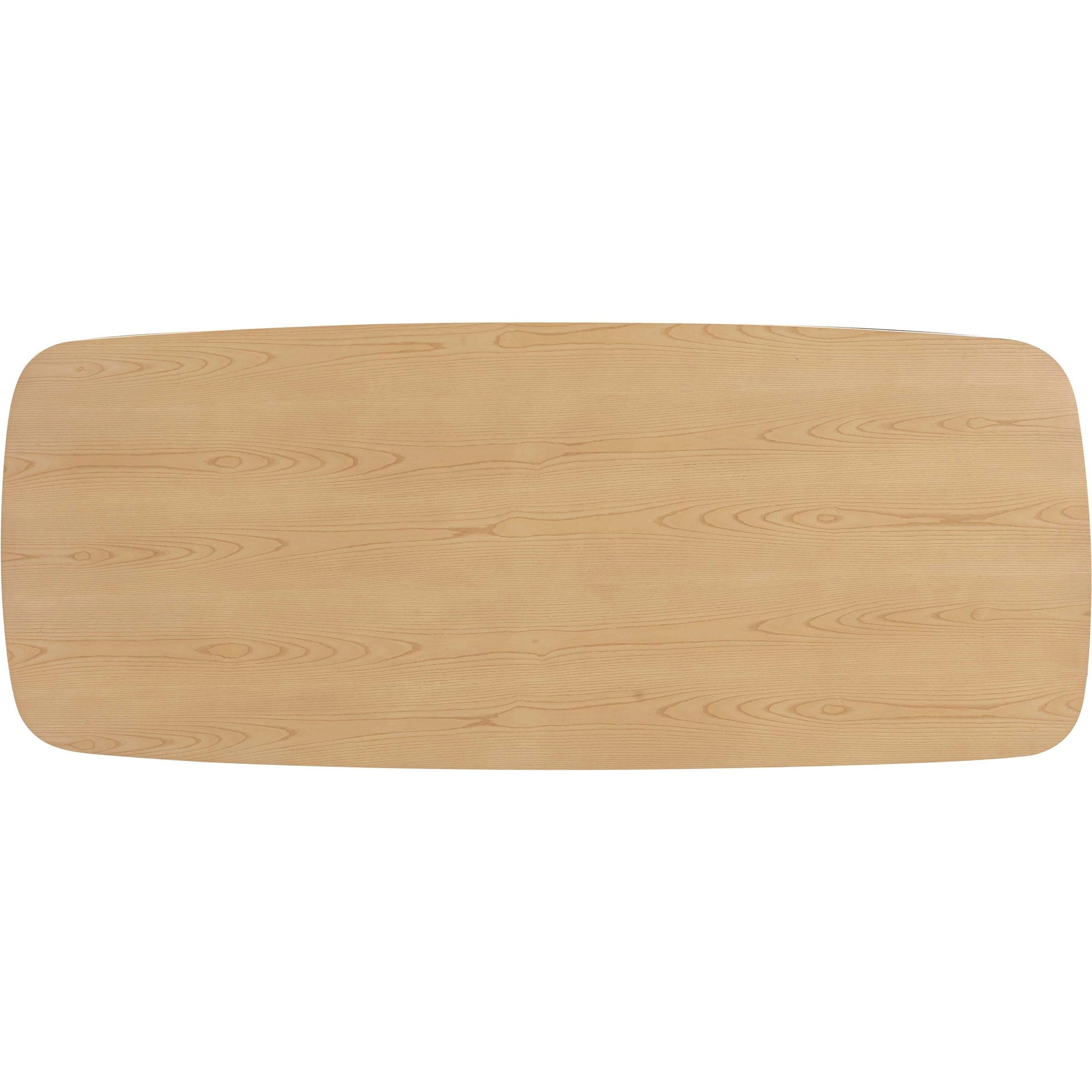 Cybill Dining Table by TOV Furniture in natural ash. Made from ash veneer, mdf, rubberwood in a modern style.
