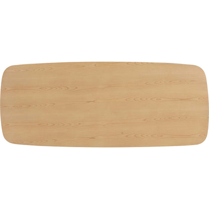 Cybill Dining Table by TOV Furniture in natural ash. Made from ash veneer, mdf, rubberwood in a modern style.