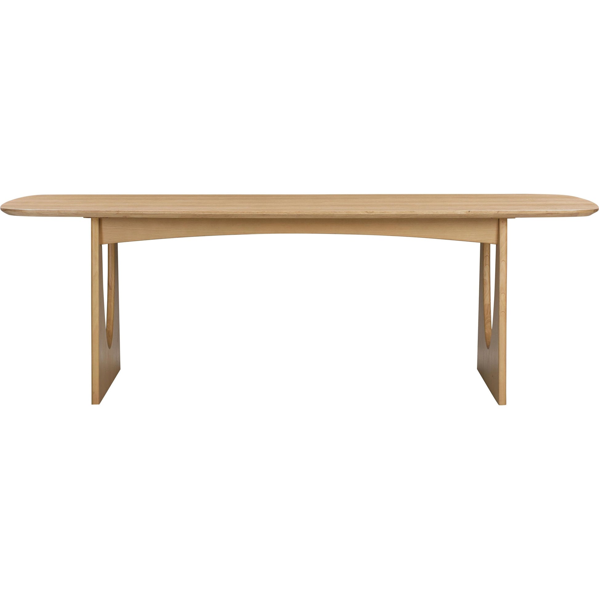 Cybill Dining Table by TOV Furniture in natural ash. Made from ash veneer, mdf, rubberwood in a modern style.