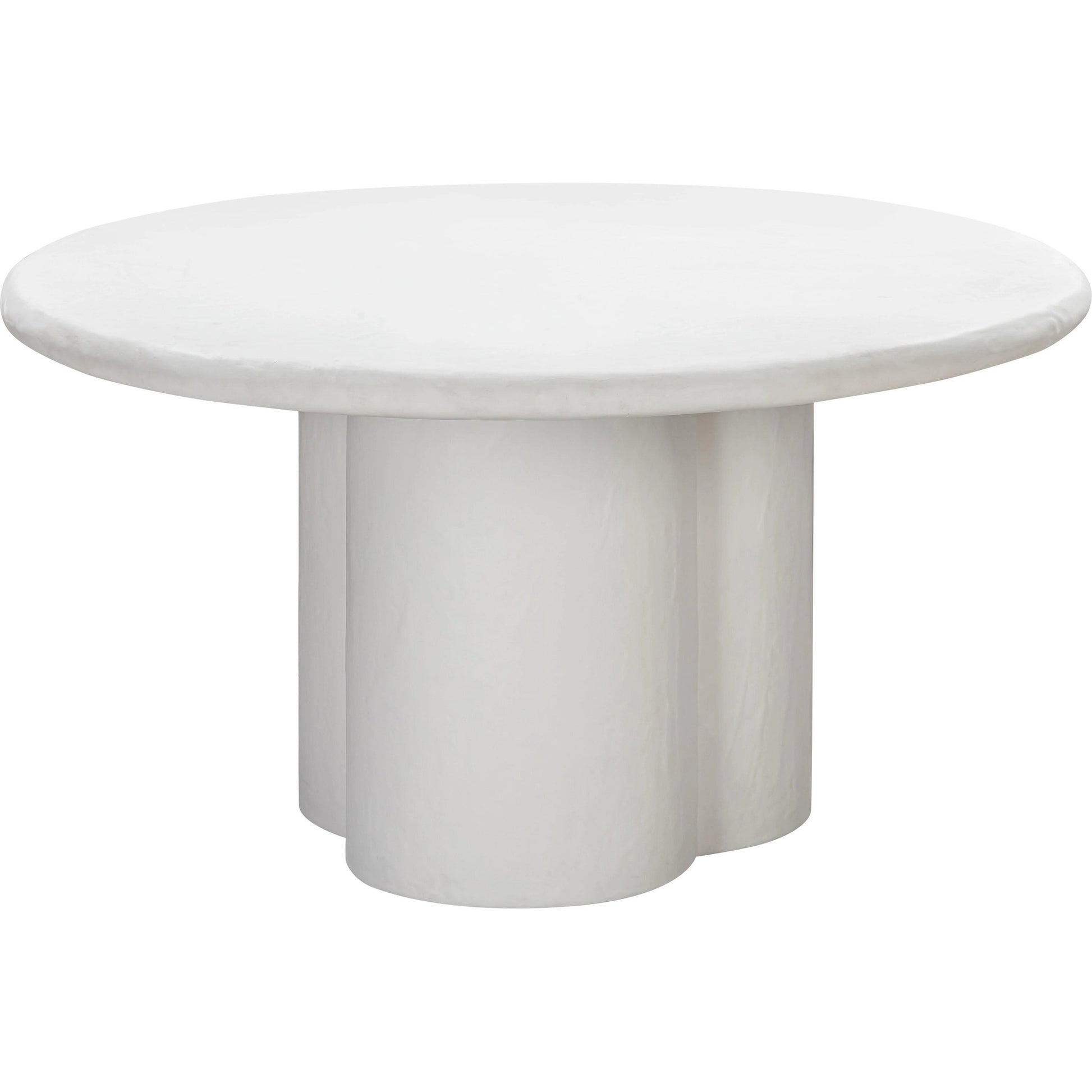 Elika Round Dining Table by TOV Furniture. Made from concrete in a modern style.