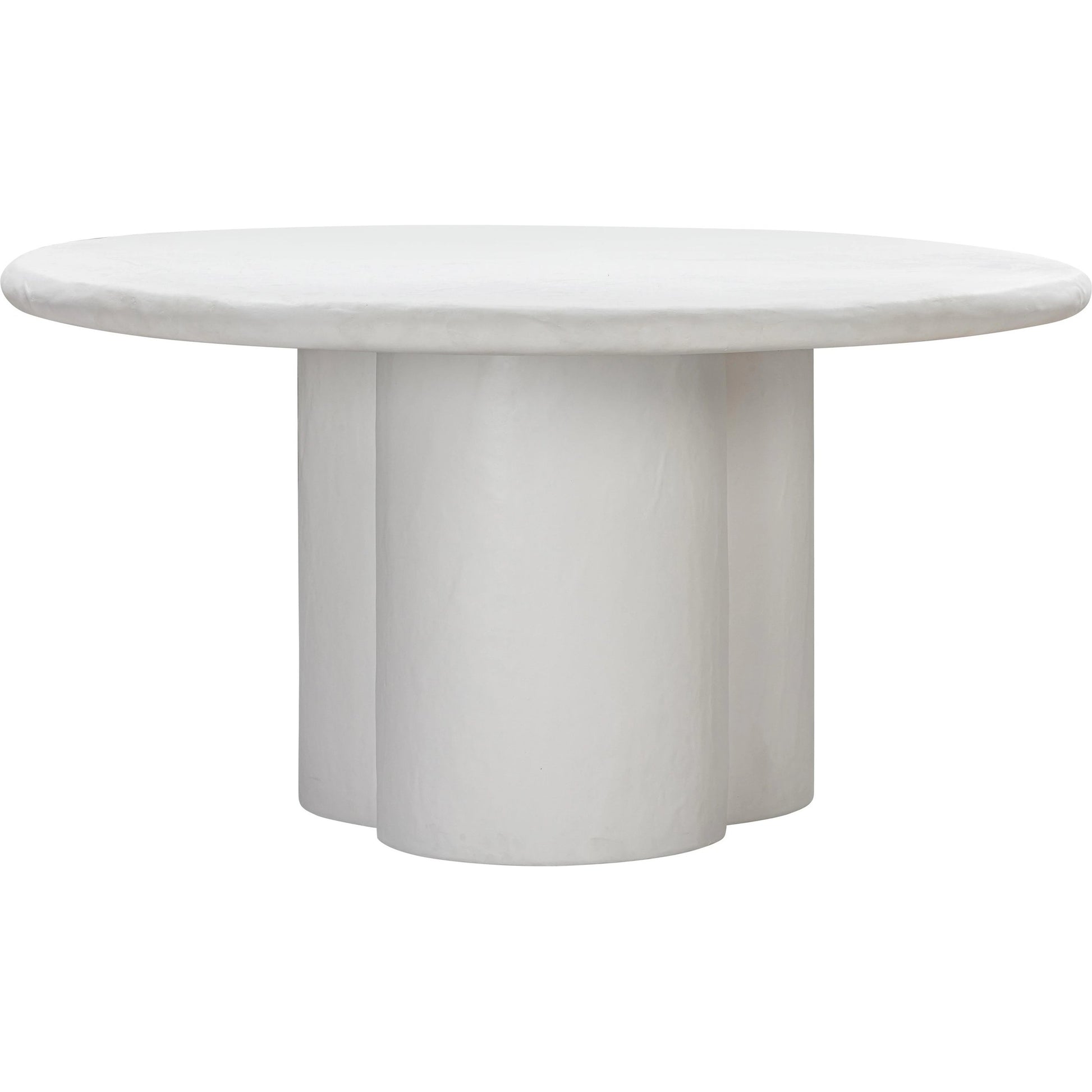 Elika Round Dining Table by TOV Furniture. Made from concrete in a modern style.