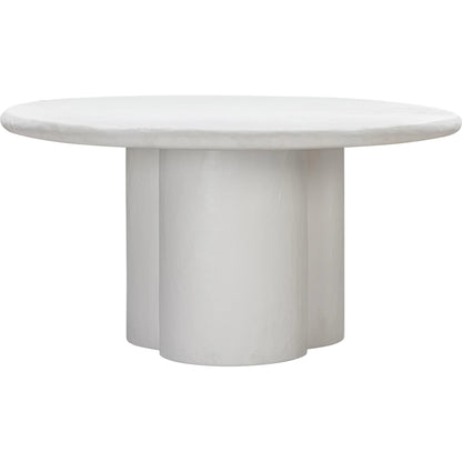 Elika Round Dining Table by TOV Furniture. Made from concrete in a modern style.