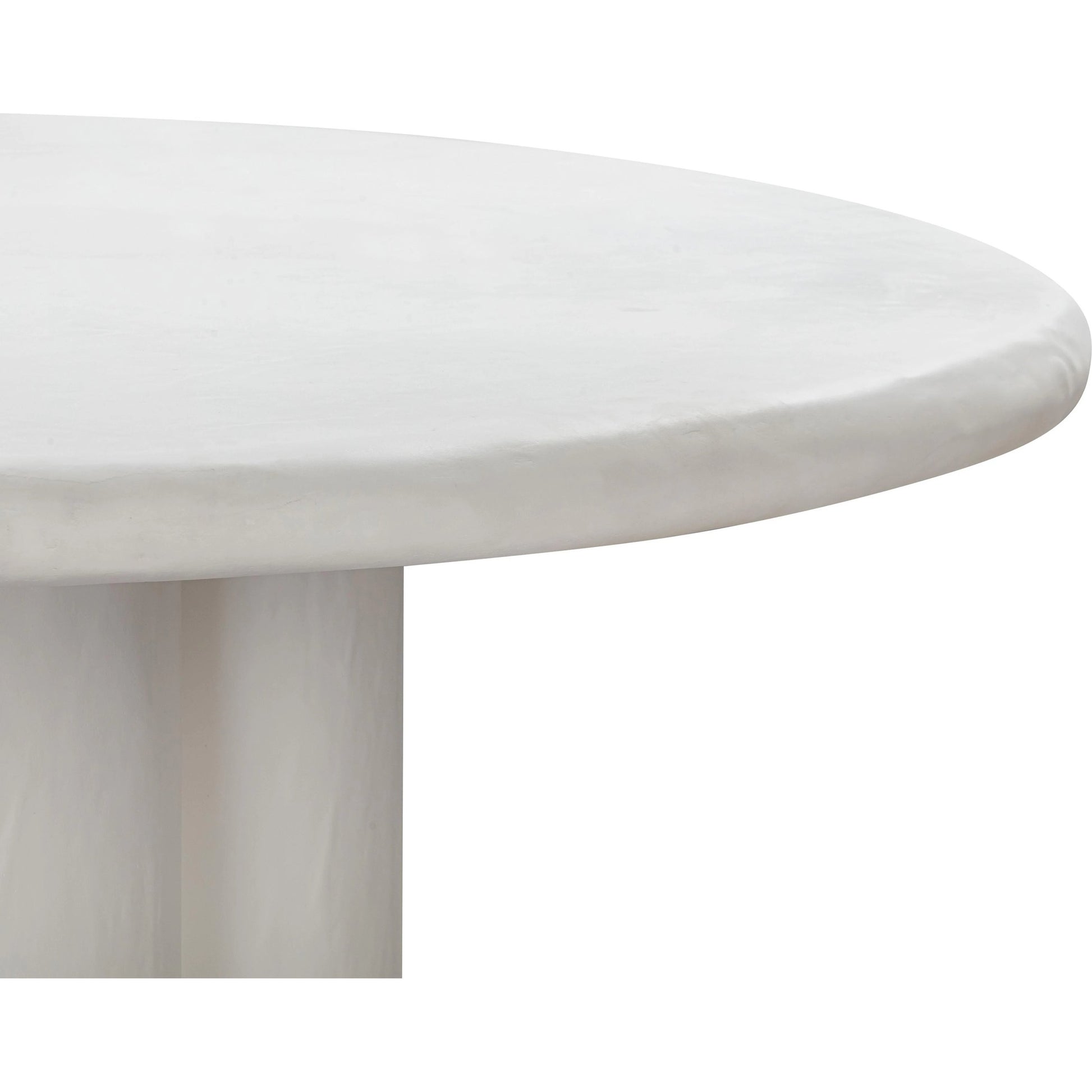 Elika Round Dining Table by TOV Furniture. Made from concrete in a modern style.