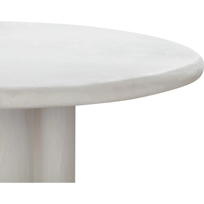 Elika Round Dining Table by TOV Furniture. Made from concrete in a modern style.