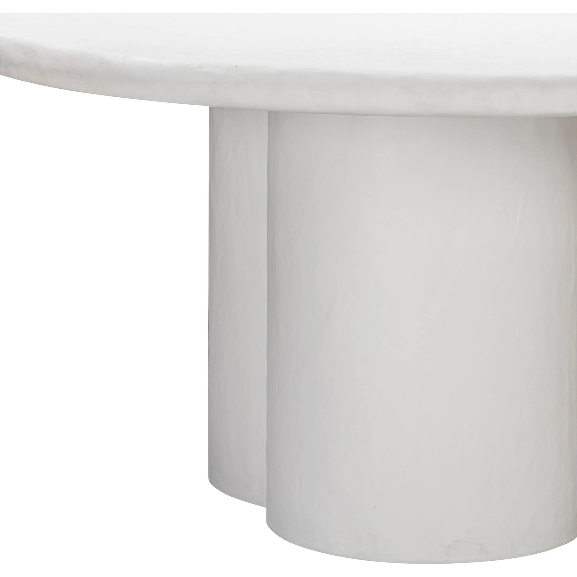 Elika Round Dining Table by TOV Furniture. Made from concrete in a modern style.