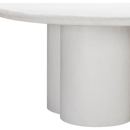 Elika Round Dining Table by TOV Furniture. Made from concrete in a modern style.