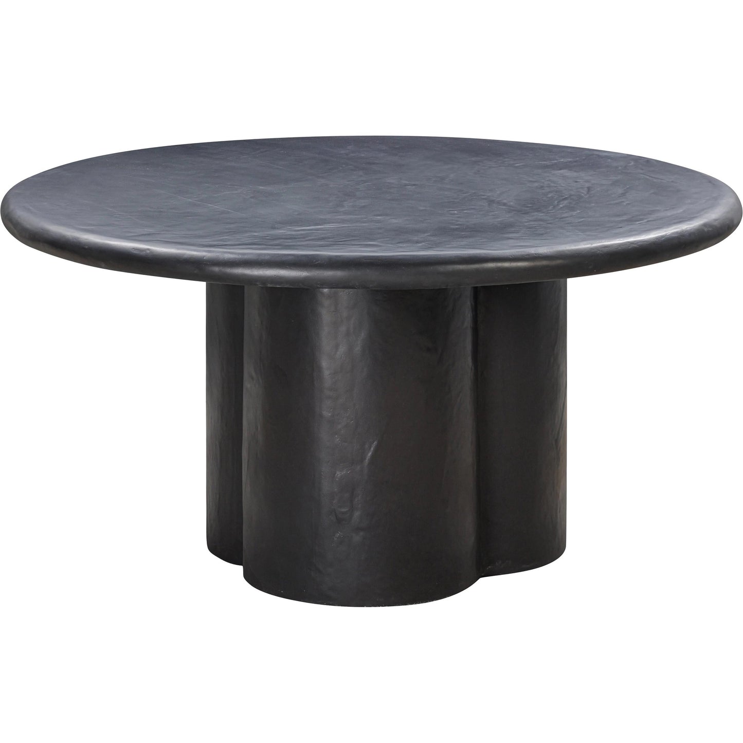 002 SI-2107334 | Primary Silo | Elika Round Dining Table by TOV Furniture. Made from concrete in a modern style.