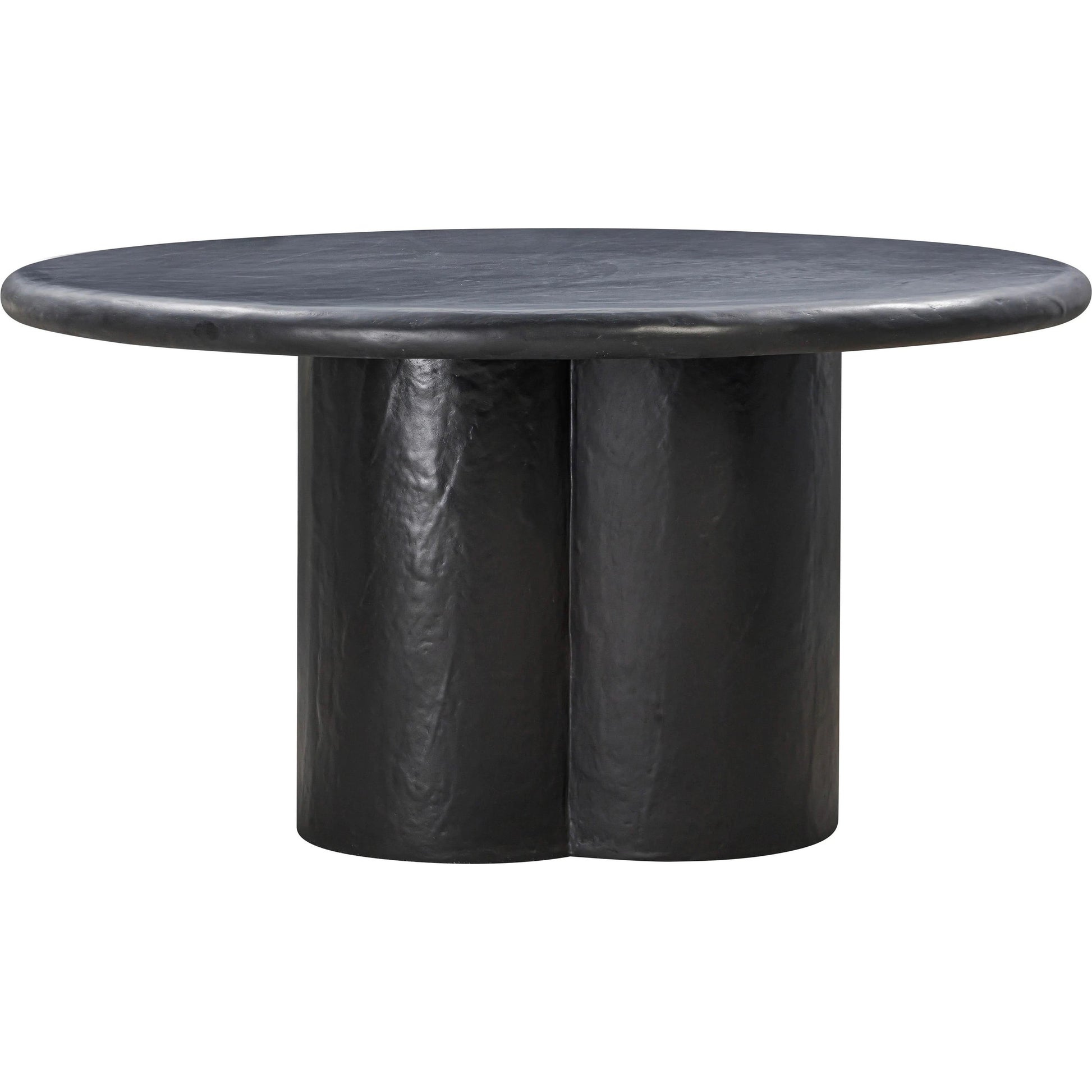 Elika Round Dining Table by TOV Furniture. Made from concrete in a modern style.