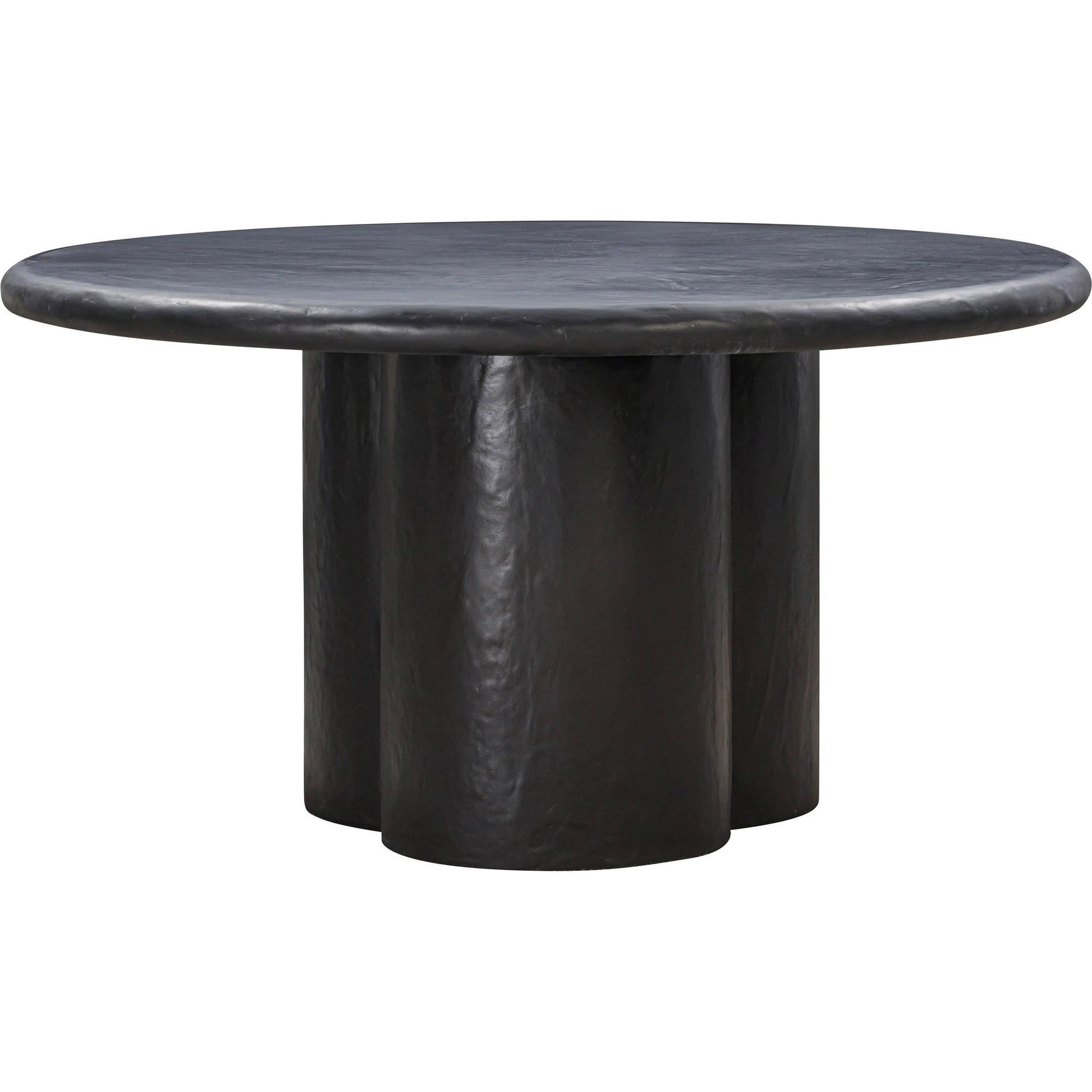 Elika Round Dining Table by TOV Furniture. Made from concrete in a modern style.