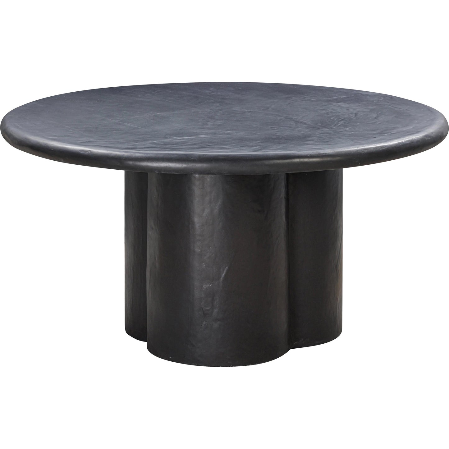 009 SI-2107334 | Additional Silo | Elika Round Dining Table by TOV Furniture. Made from concrete in a modern style.