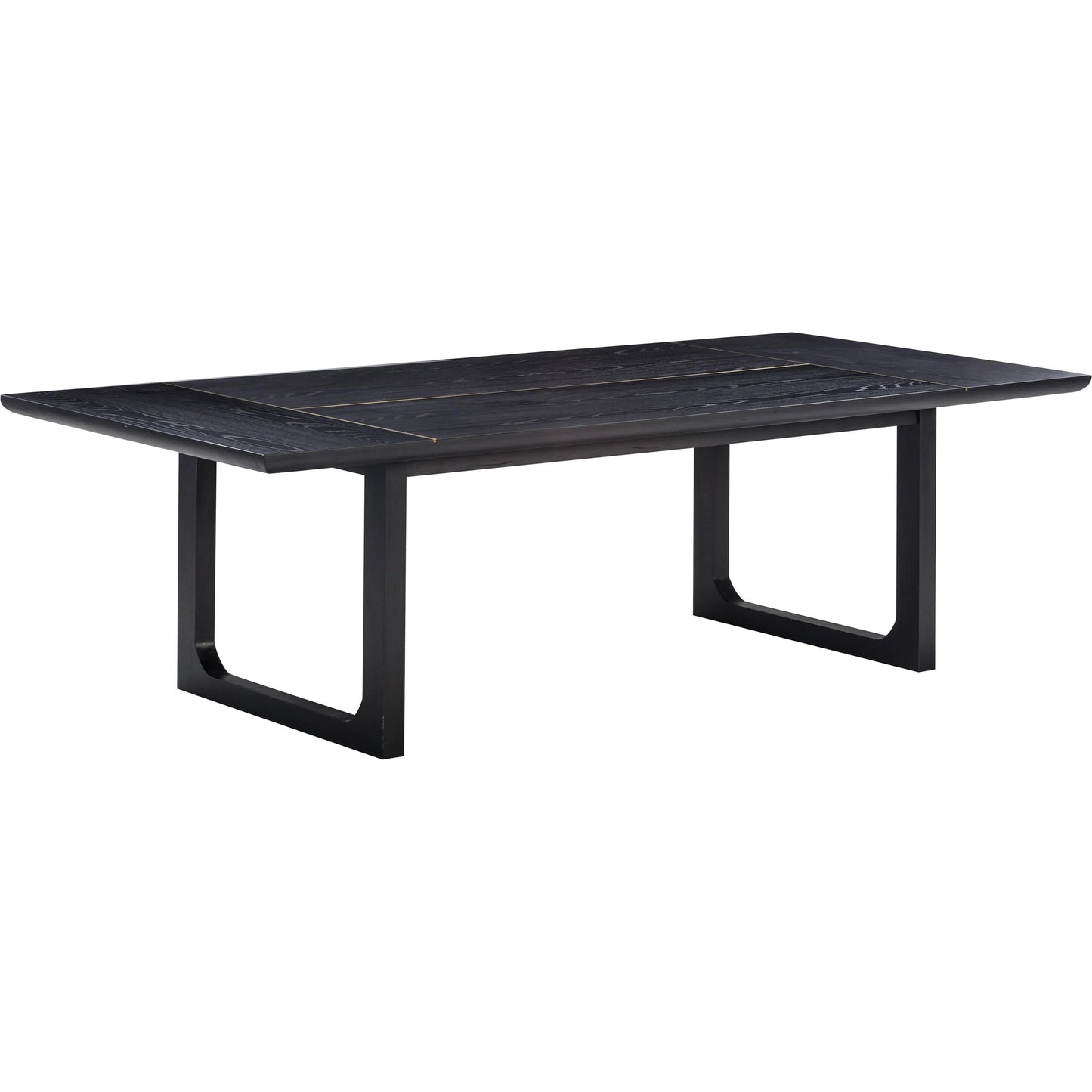001 SI-2107541 | Primary Silo | Shiloh Rectangular Dining Table by TOV Furniture in black. Made from acacia veneer, iron, mdf in a modern style.