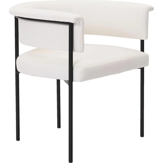 Taylor Performance Linen Dining Chair by TOV Furniture. Made from plywood, polyester, stainless steel in a modern style.