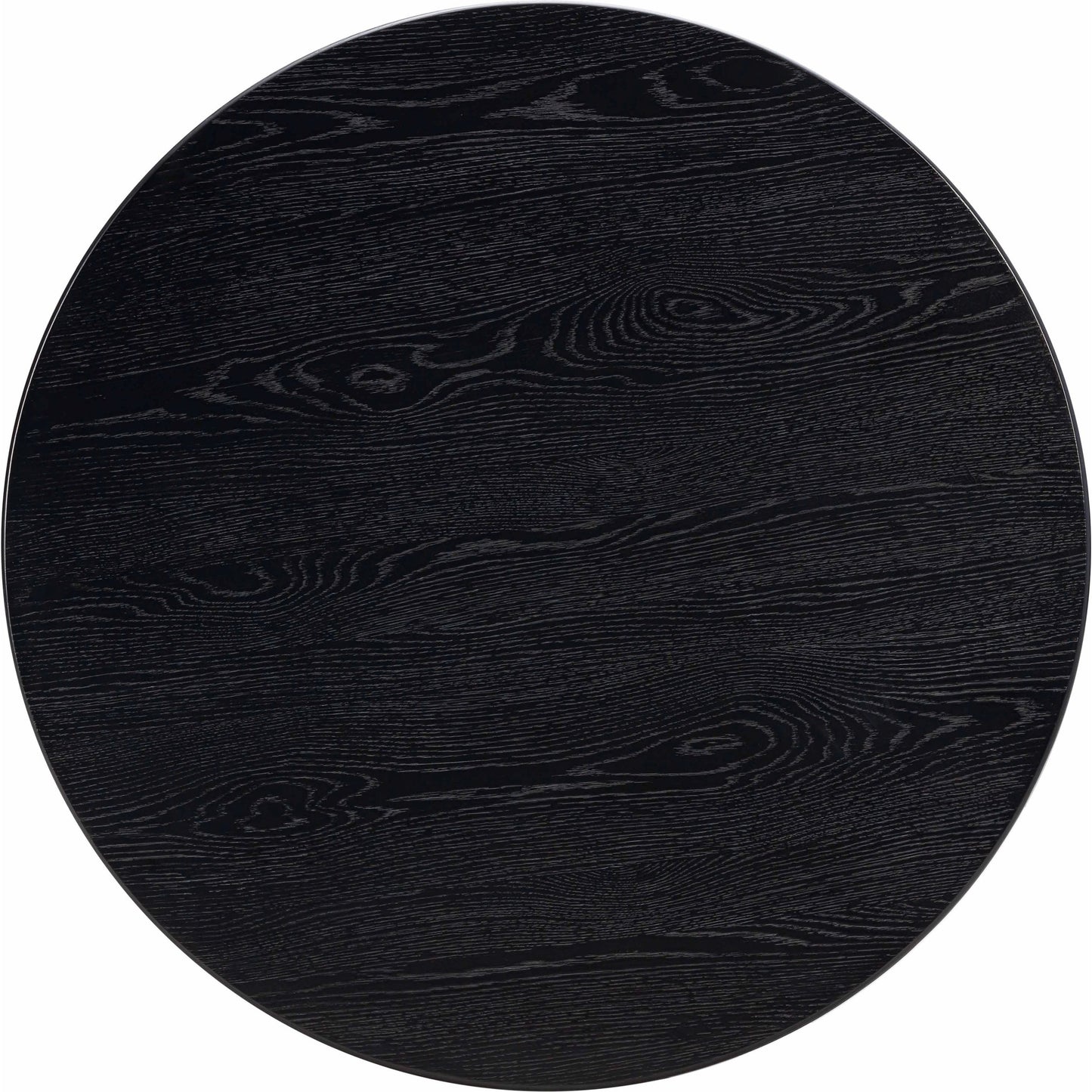 005 SI-2107283 | Additional Silo | Chelsea Round Dining Table by TOV Furniture in black. Made from mdf, metal, oak, oak veneer in a modern style.