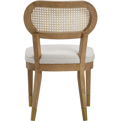 Cosette Dining Chair by TOV Furniture. Made from fabric, wood in a cottage & farmhouse style.