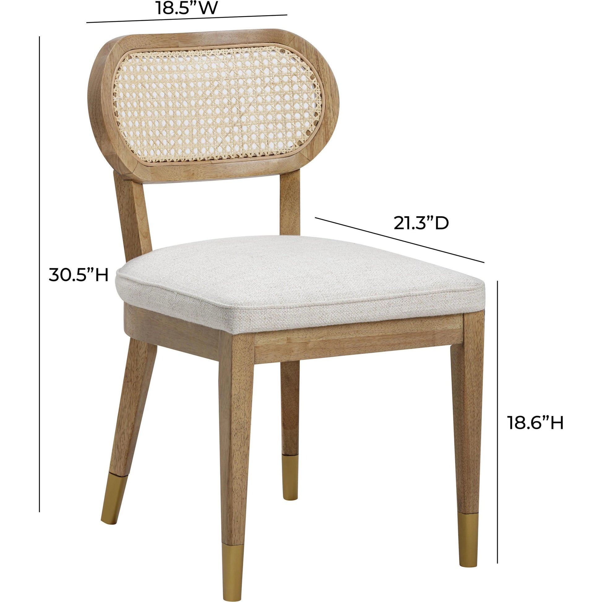Cosette Dining Chair by TOV Furniture. Made from fabric, wood in a cottage & farmhouse style.