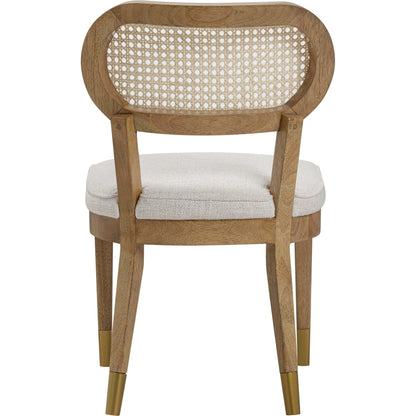 Cosette Dining Chair by TOV Furniture. Made from fabric, wood in a cottage & farmhouse style.