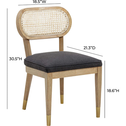Cosette Dining Chair by TOV Furniture. Made from fabric, wood in a cottage & farmhouse style.