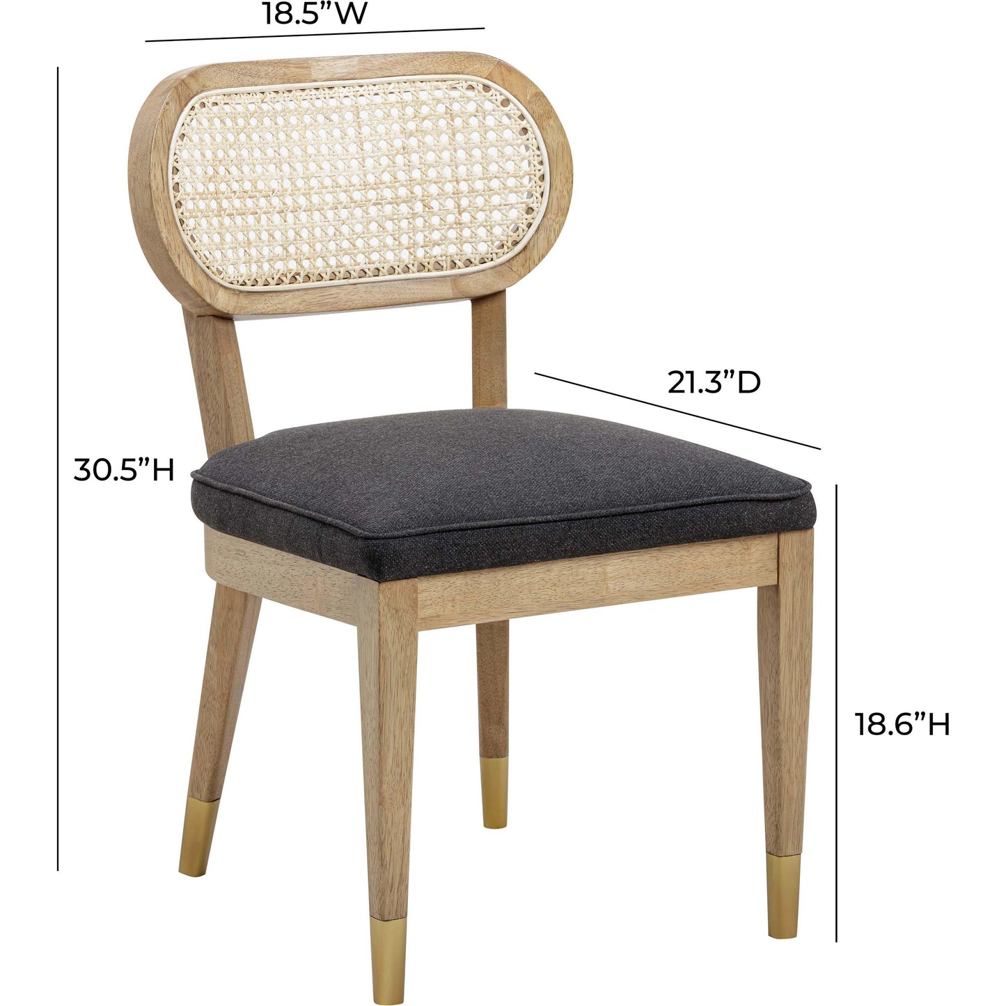 005 SI-2122112 | Additional Silo | Cosette Dining Chair by TOV Furniture. Made from fabric, wood in a cottage & farmhouse style.