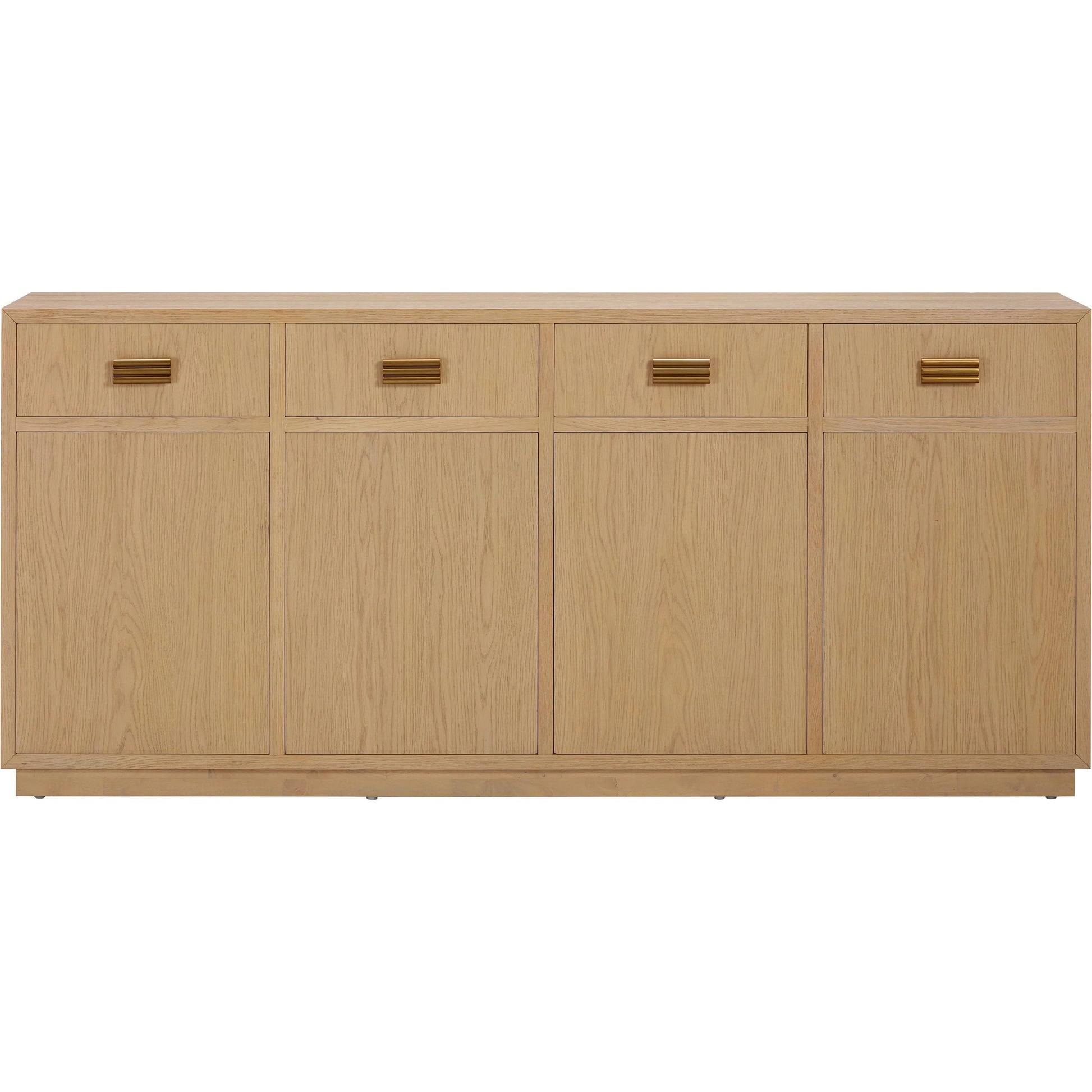 Aria Oak Buffet by TOV Furniture. Made from mdf, metal, rubberwood, veneer in a modern style.