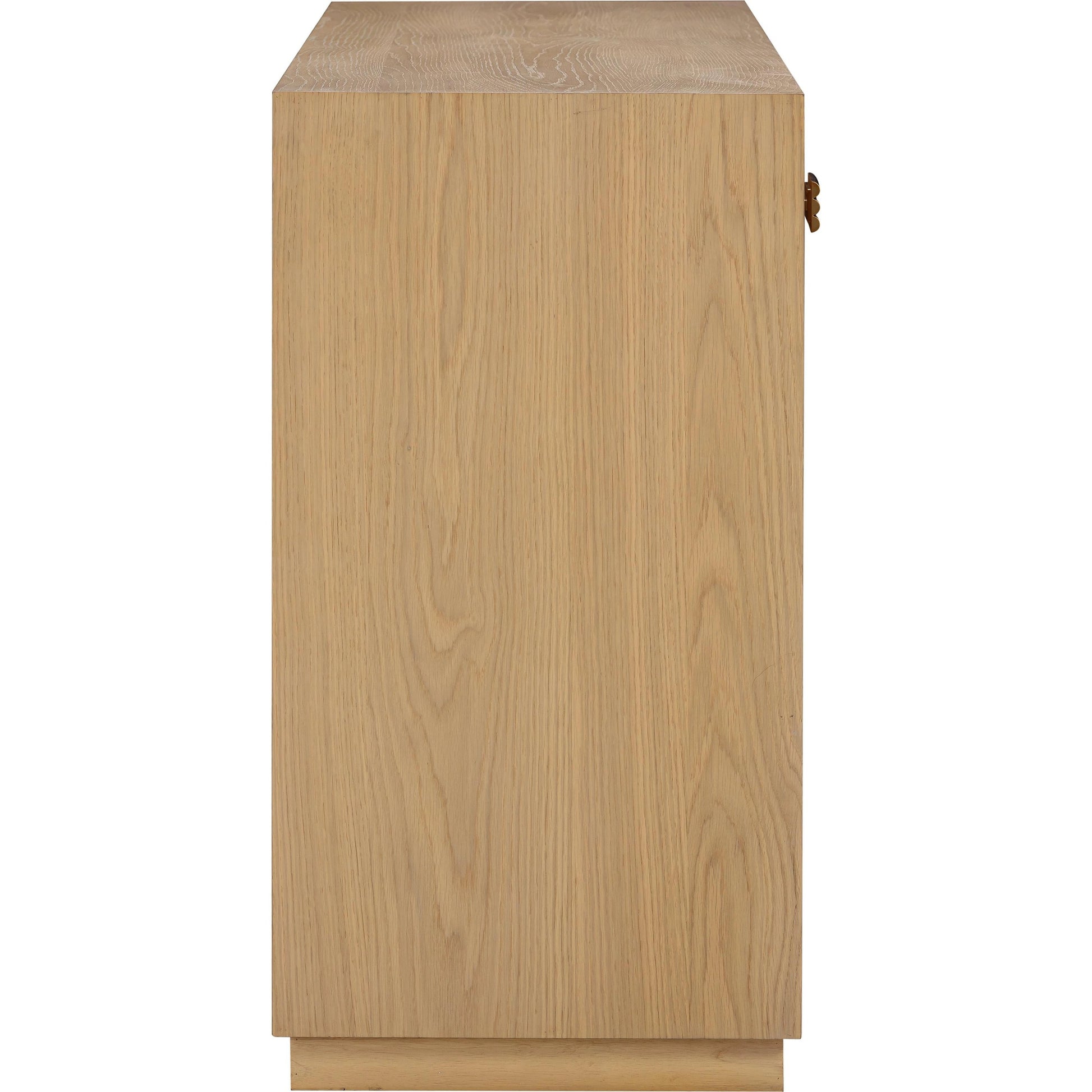 Aria Oak Buffet by TOV Furniture. Made from mdf, metal, rubberwood, veneer in a modern style.