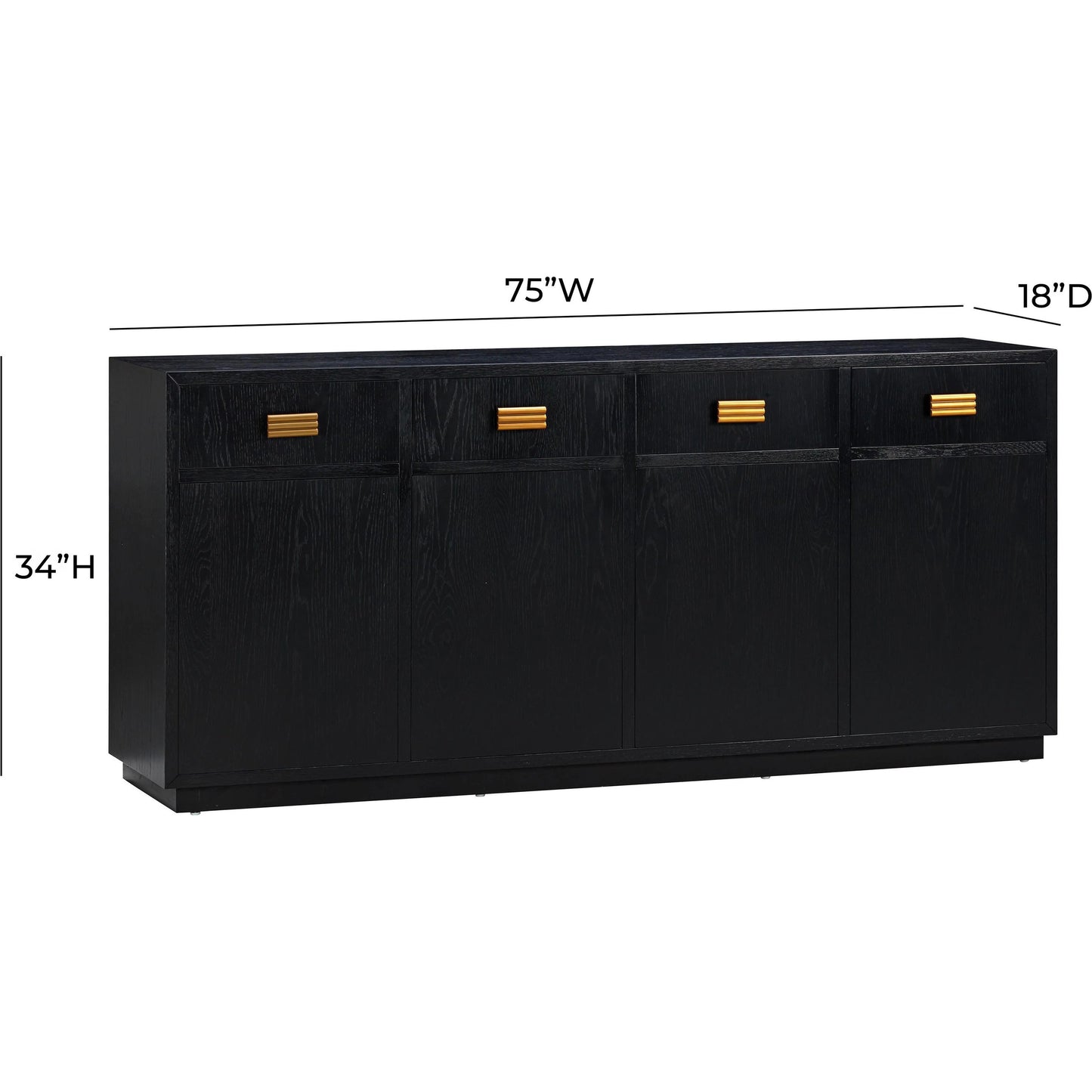 010 SI-2107260 | Additional Silo | Aria Oak Buffet by TOV Furniture. Made from mdf, metal, rubberwood, veneer in a modern style.