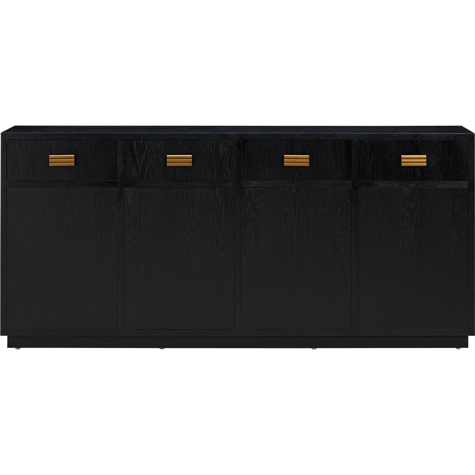 Aria Oak Buffet by TOV Furniture. Made from mdf, metal, rubberwood, veneer in a modern style.