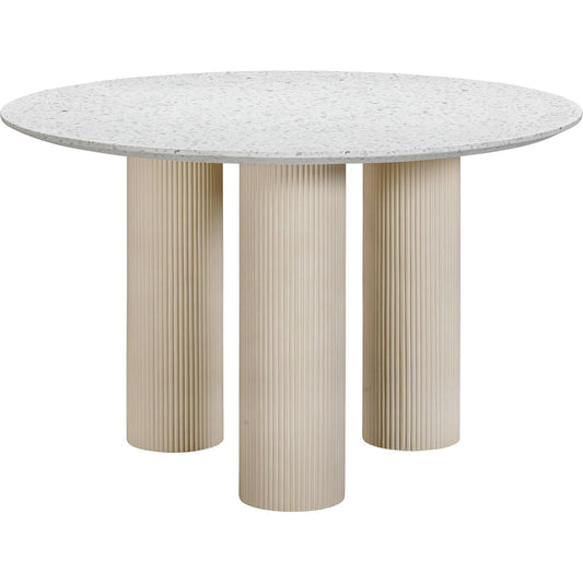 Parcino Terrazzo Concrete Indoor/Outdoor Dining Table by TOV Furniture in terrazzo. Made from concrete in a unique style.