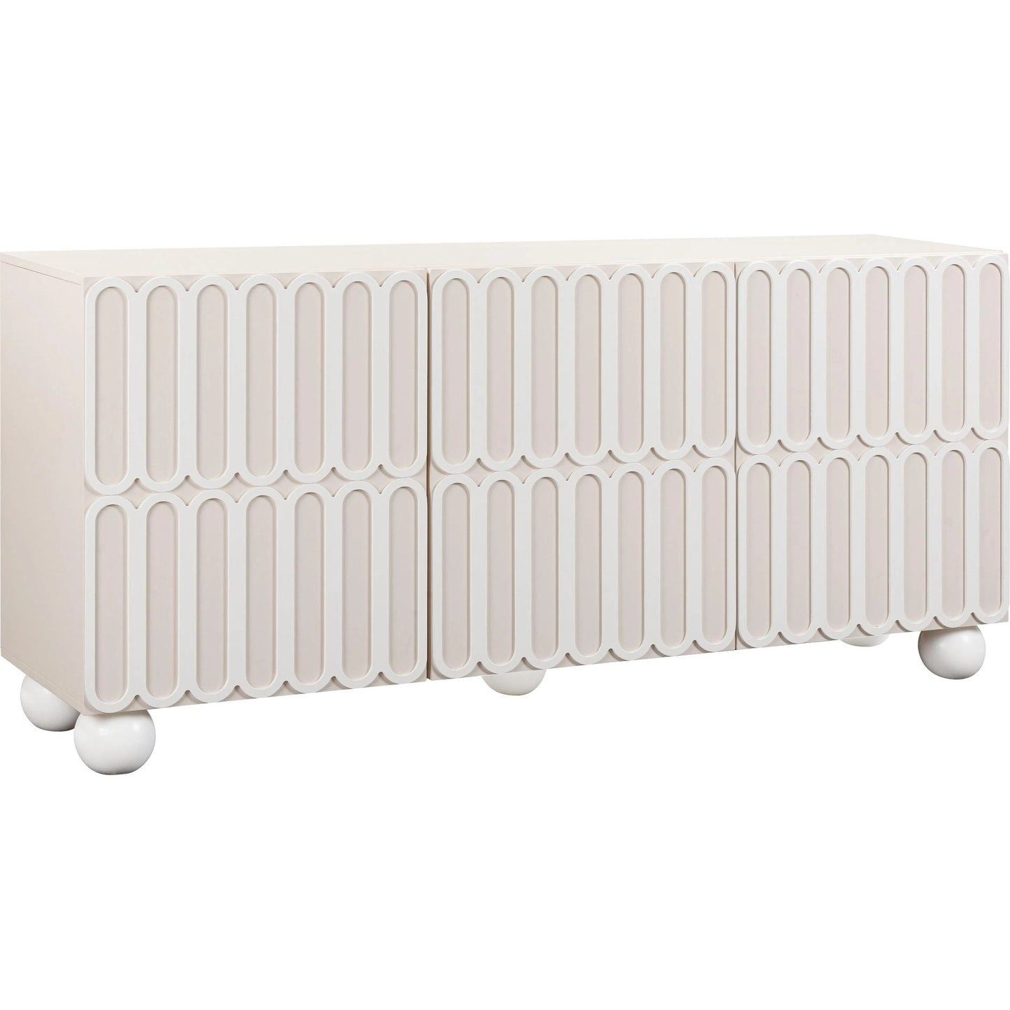 001 SI-2248540 | Primary Silo | Tori Motif Buffet by TOV Furniture in taupe. Made from mdf, rubberwood in a eclectic & global style.