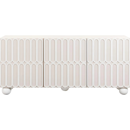 Tori Motif Buffet by TOV Furniture in taupe. Made from mdf, rubberwood in a eclectic & global style.