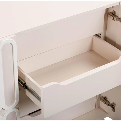 Tori Motif Buffet by TOV Furniture in taupe. Made from mdf, rubberwood in a eclectic & global style.