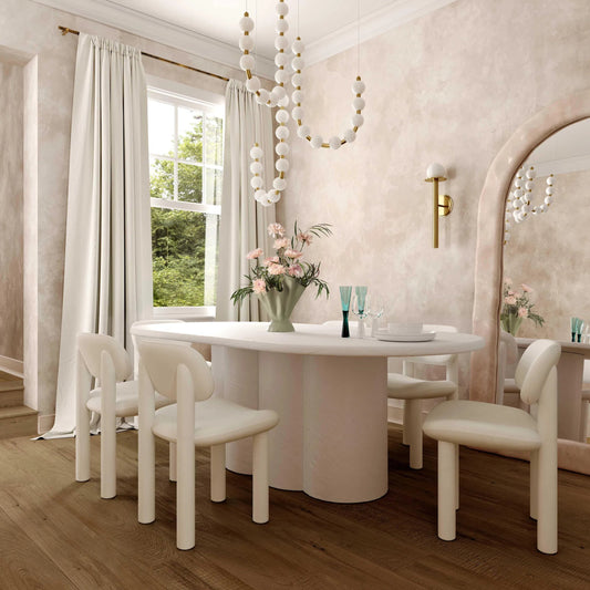 Elise Performance Velvet Dining Chair by TOV Furniture. Made from velvet, wood in a eclectic & global style.