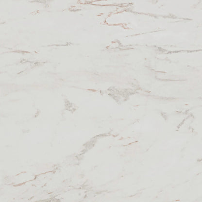 Esme Faux Marble Indoor/Outdoor Round Dining Table by TOV Furniture in white. Made from concrete in a modern style.