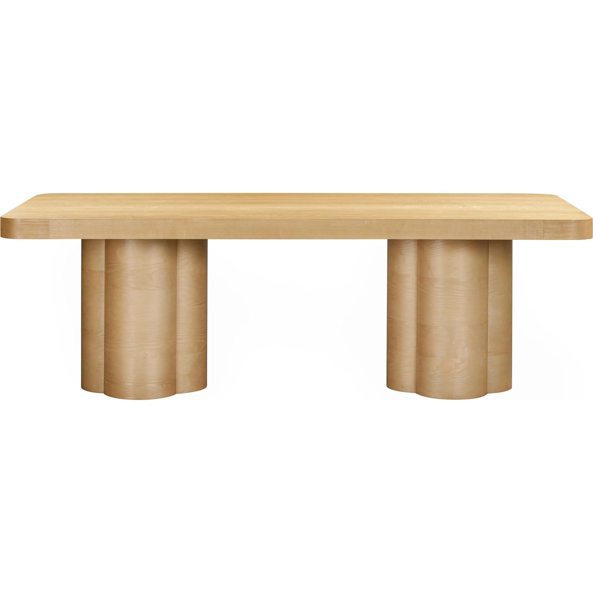 Bambi Ash Dining Table by TOV Furniture. Made from unique in a transitional style.