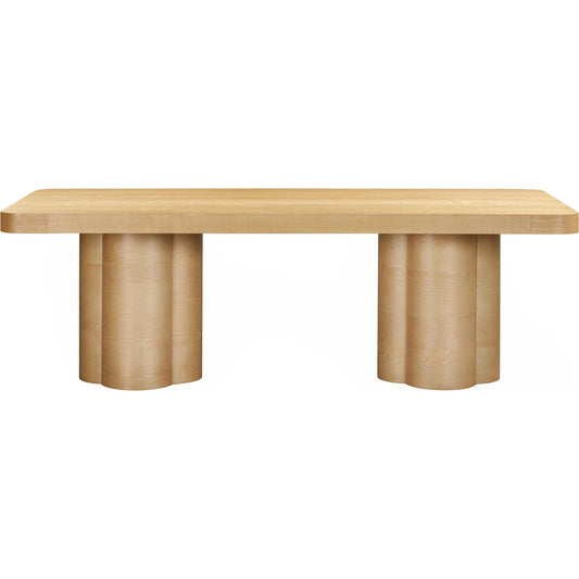 Bambi Ash Dining Table by TOV Furniture. Made from unique in a transitional style.