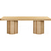Bambi Ash Dining Table by TOV Furniture. Made from unique in a transitional style.
