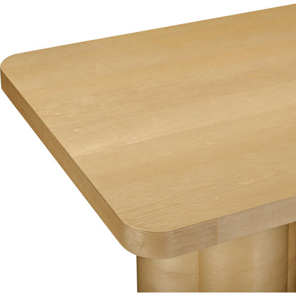 Bambi Ash Dining Table by TOV Furniture. Made from unique in a transitional style.