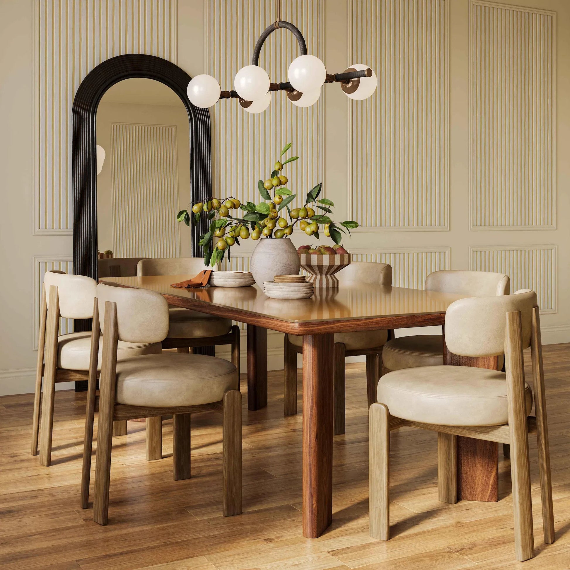 Odessa Vegan Leather Dining Chair by TOV Furniture. Made from faux leather, wood in a transitional style.