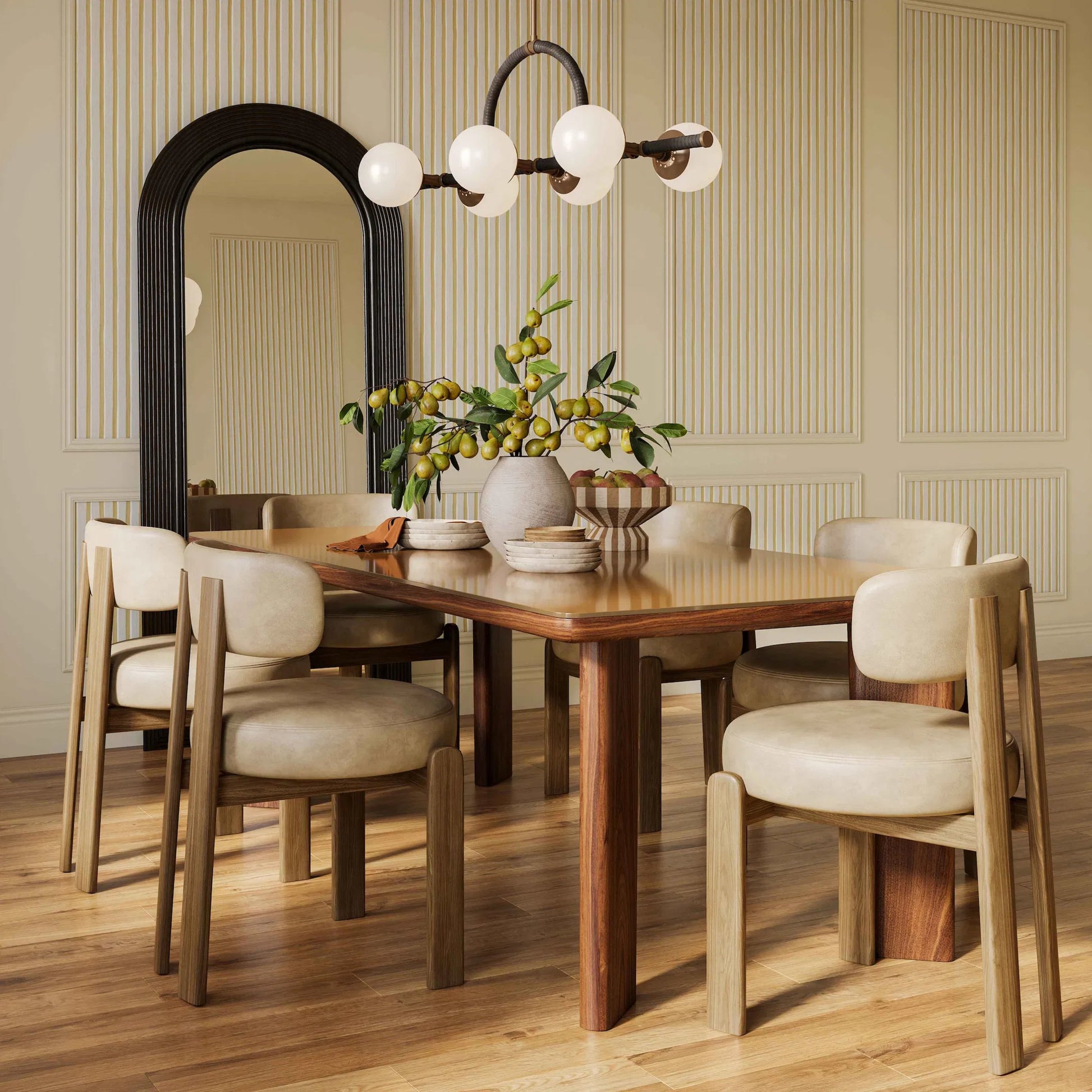 Odessa Vegan Leather Dining Chair by TOV Furniture. Made from faux leather, wood in a transitional style.