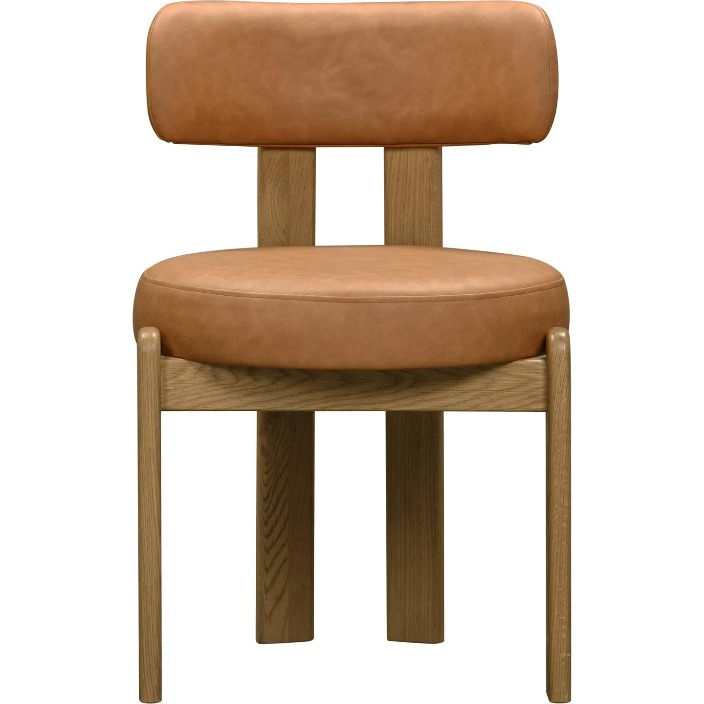 003 SI-2356330 | Additional Silo | Odessa Vegan Leather Dining Chair by TOV Furniture. Made from faux leather, wood in a transitional style.